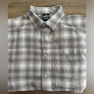 Under Armour Flannel Long Sleeve Snap Button Shirt Size M Gently‎ Worn